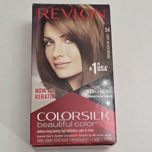Revlon Colorsilk Beautiful Color 54 Light Golden Brown Hair Color Dye NEW in Box